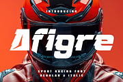 Afigre Racing Font, a Sans Serif Font by Randi Irvan | Rvandtype (Thumbnail 1 of 11)
