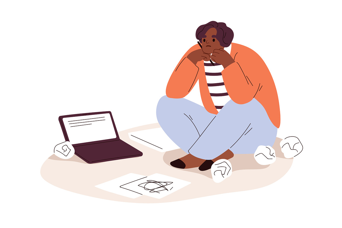 Creative crisis and burnout concept, a Person Illustration by Good Studio (Photo 2 of 5)