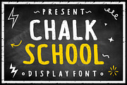 Chalk School, a Handwritten Font by Fourteen Letter (Thumbnail 1 of 9)
