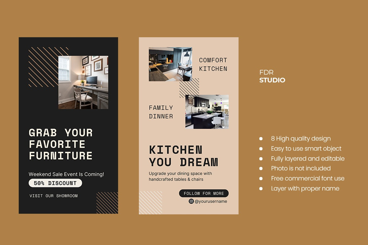 Furniture Instagram Story Template, a Social Media Template by FDR Studio (Photo 4 of 4)