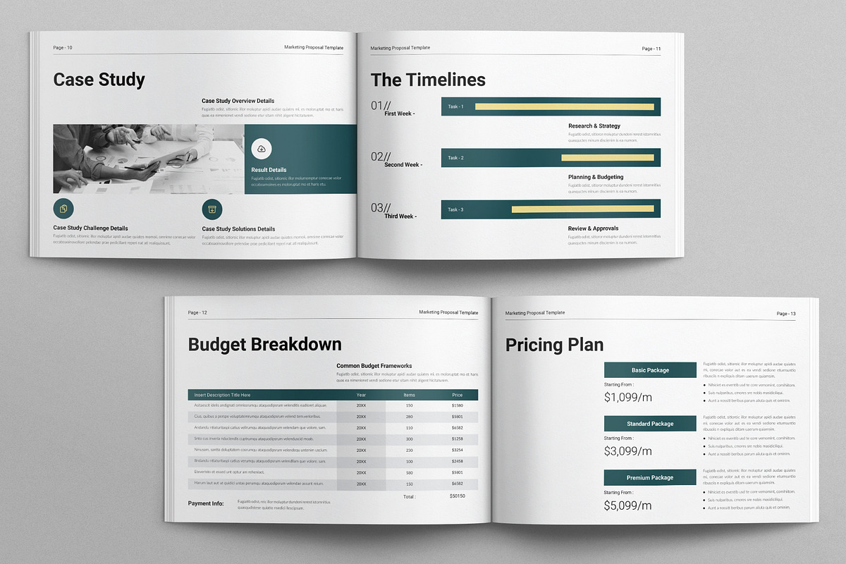 Marketing Proposal Template, a Brochure Template by E-Type (Photo 5 of 7)