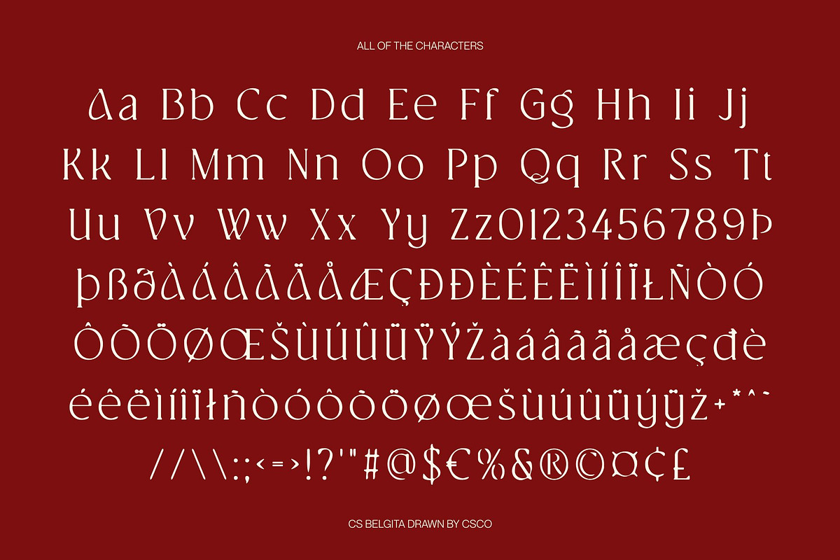 CS Belgita Drawn, a Serif Font by Craft Supply Co. (Photo 8 of 8)