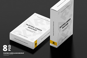 Playing Cards & Box Mockup
