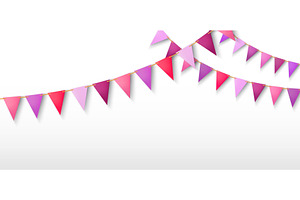 Colorful party garland, an Object Illustration by art PVP - market