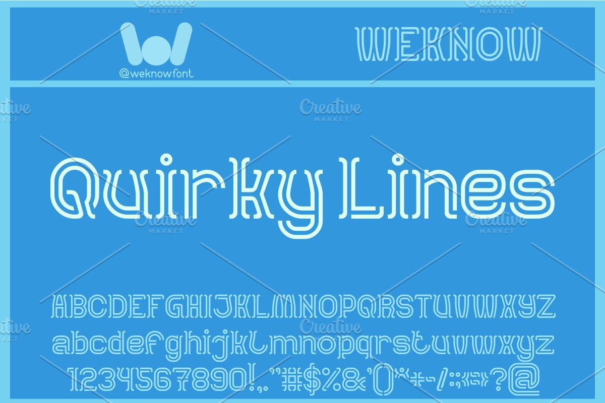 Aquarius font, a Font by weknow (Photo 4 of 8)