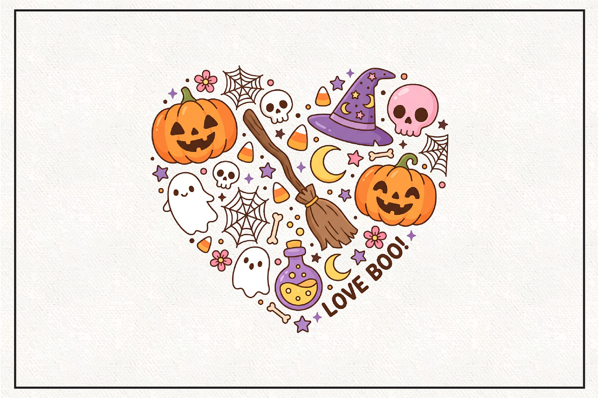 Halloween Heart PNG Sublimation, a Work Illustration by CraftArtStudio (Photo 1 of 4)