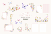 Wildflowers Butterflies Clipart, a Decorative Illustration by Sunflower Day Love (Thumbnail 2 of 4)