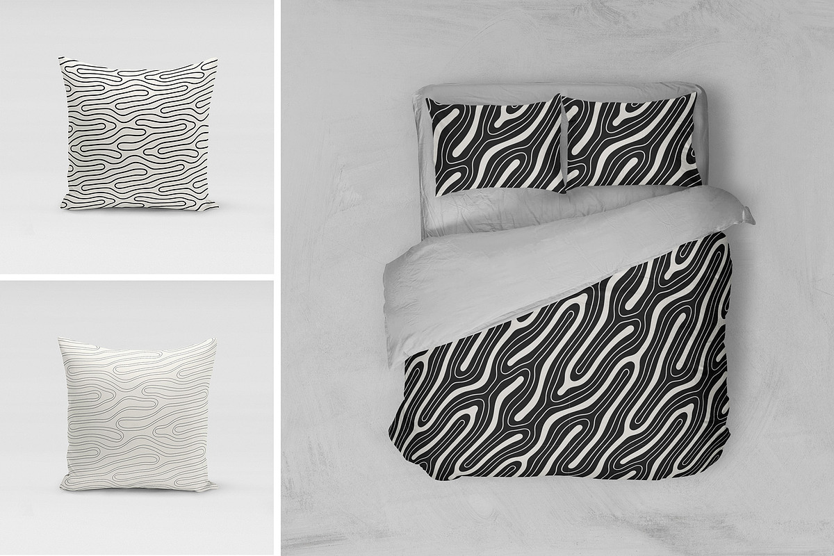 Smoothed Seamless Patterns Set, a Pattern Graphic by Curly_Pat (Photo 6 of 8)
