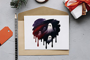 Brushstroke Halloween PNG Clipart, an Illustration by RobertsArt (Thumbnail 2 of 8)