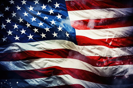 American flag background. Close up o, a Photo by Iftikhar Alam