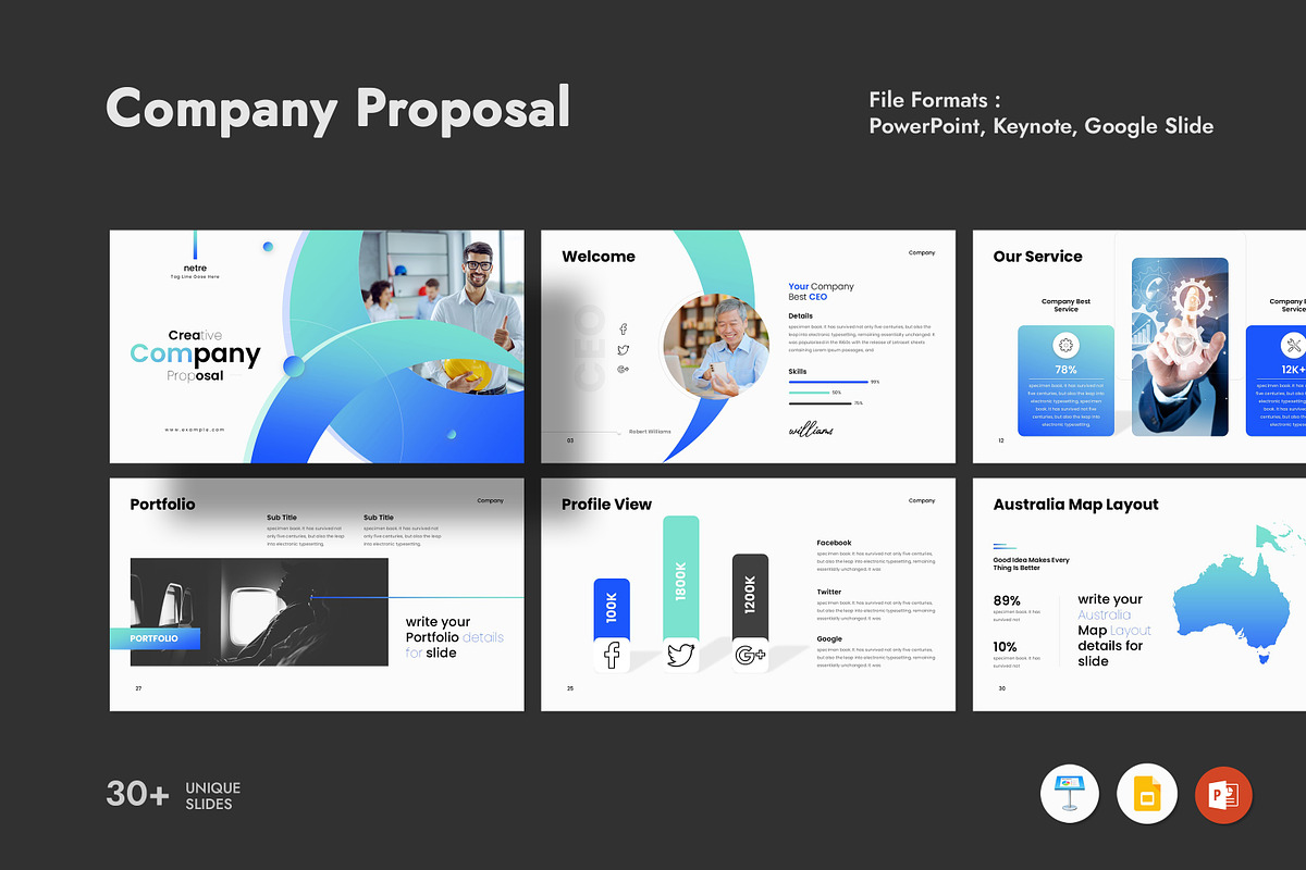 Company Proposal Template, a Presentation Template by slidestock55 (Photo 3 of 8)