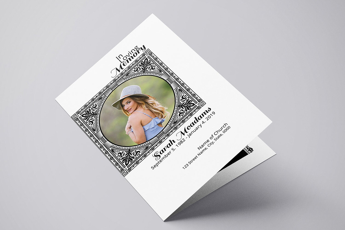 Funeral Program Template, a Brochure Template by retrographix (Photo 3 of 4)