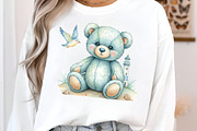 Coastal Summer Teddy Bear Clipart, an Illustration by SinaCreation (Thumbnail 10 of 11)