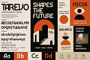 Tarevo - Modern Geometric Typeface, a Sans Serif Font by Pitchlook.Studio (Thumbnail 2 of 4)