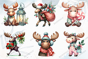 Cute Christmas Moose Sublimation, a Graphic by designcity5 (Thumbnail 2 of 5)