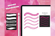 Procreate Outline Lettering Brushes, a Brush Add-On by My Fancy Design Shop (Thumbnail 2 of 10)