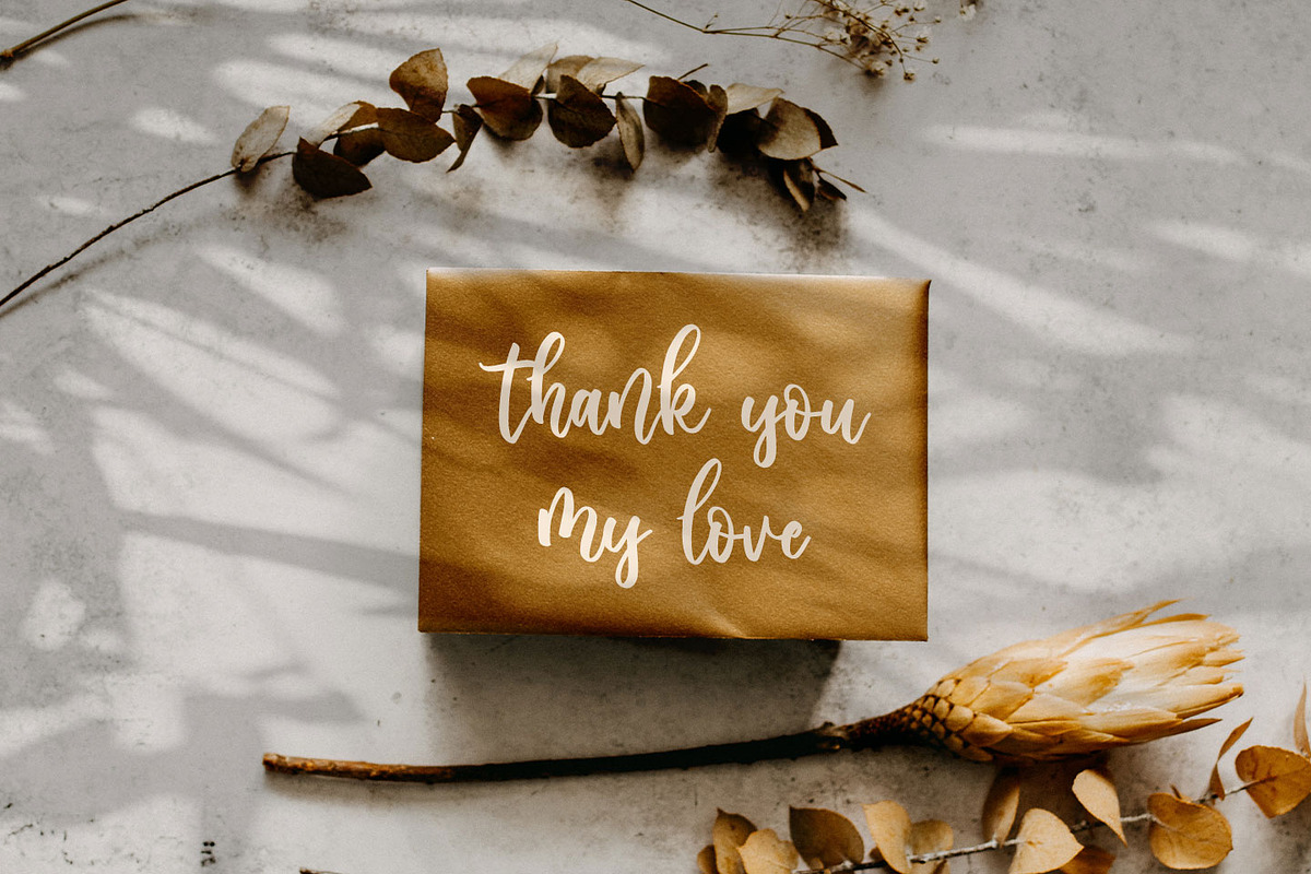 Sabrina Darwin Sweet Script Font, a Script Font by Kotak Kuning Studio (Photo 9 of 9)