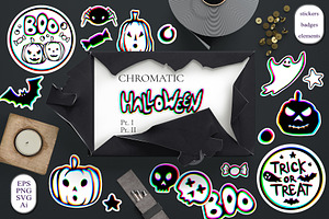 Chromatic Halloween Clipart