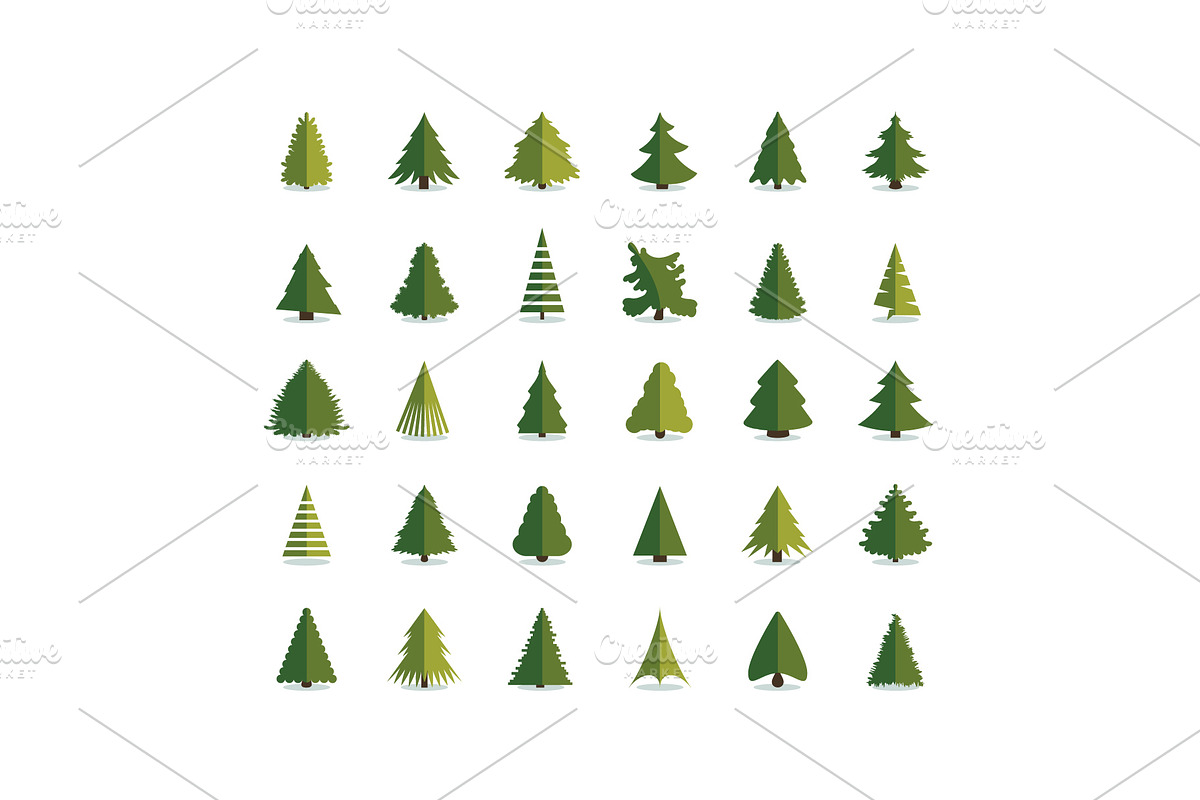 Christmas Tree Icons | Fir Tree Icon, a Duotone Icon by Plaid4You (Photo 5 of 5)