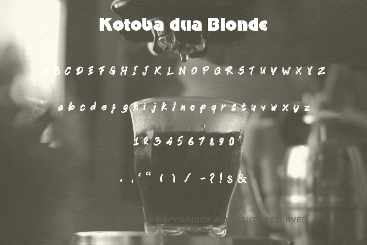 Kotoba Dua - 22 Font styles preview 6