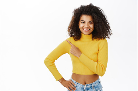 Smiling beautiful african girl with