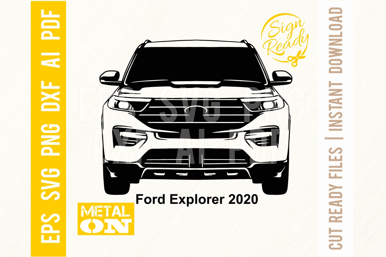 Ford Explorer 2020 Popular Car SVG, an Illustration by Digital-Clipart