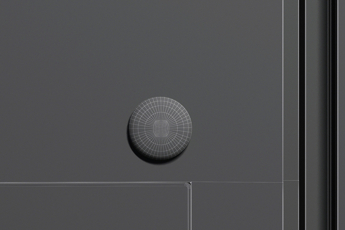 White Round Fridge Magnet 3D Model, an Object 3D Model by rebrandy (Photo 7 of 9)