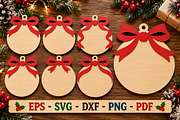 Blank Ribbon Ornament SVG File, an Object Graphic by Libby Wishes (Thumbnail 3 of 3)