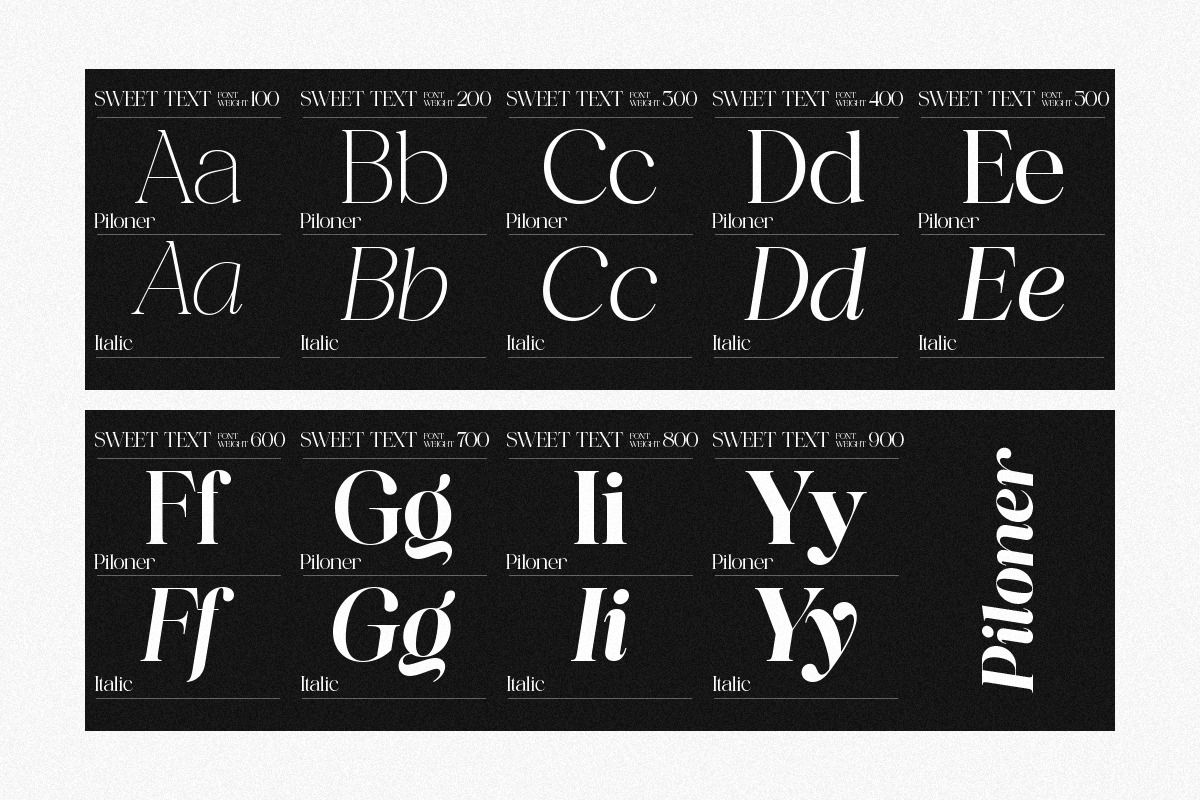 Piloner - 18 Font, a Serif Font by Pista Mova (Photo 9 of 13)