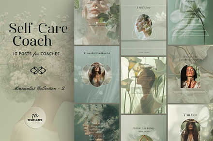 Wellbeing Coach Template - IG Canva, a Social Media Template by Under My Cozy Roof