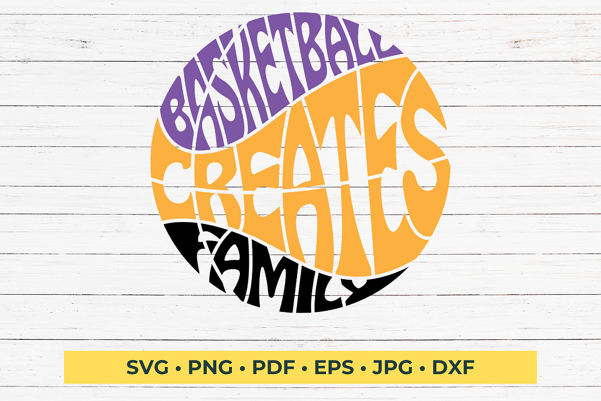 Basketball Creates Family Sport SVG, an Object Graphic by DigitalDesignsLaura (Photo 1 of 2)