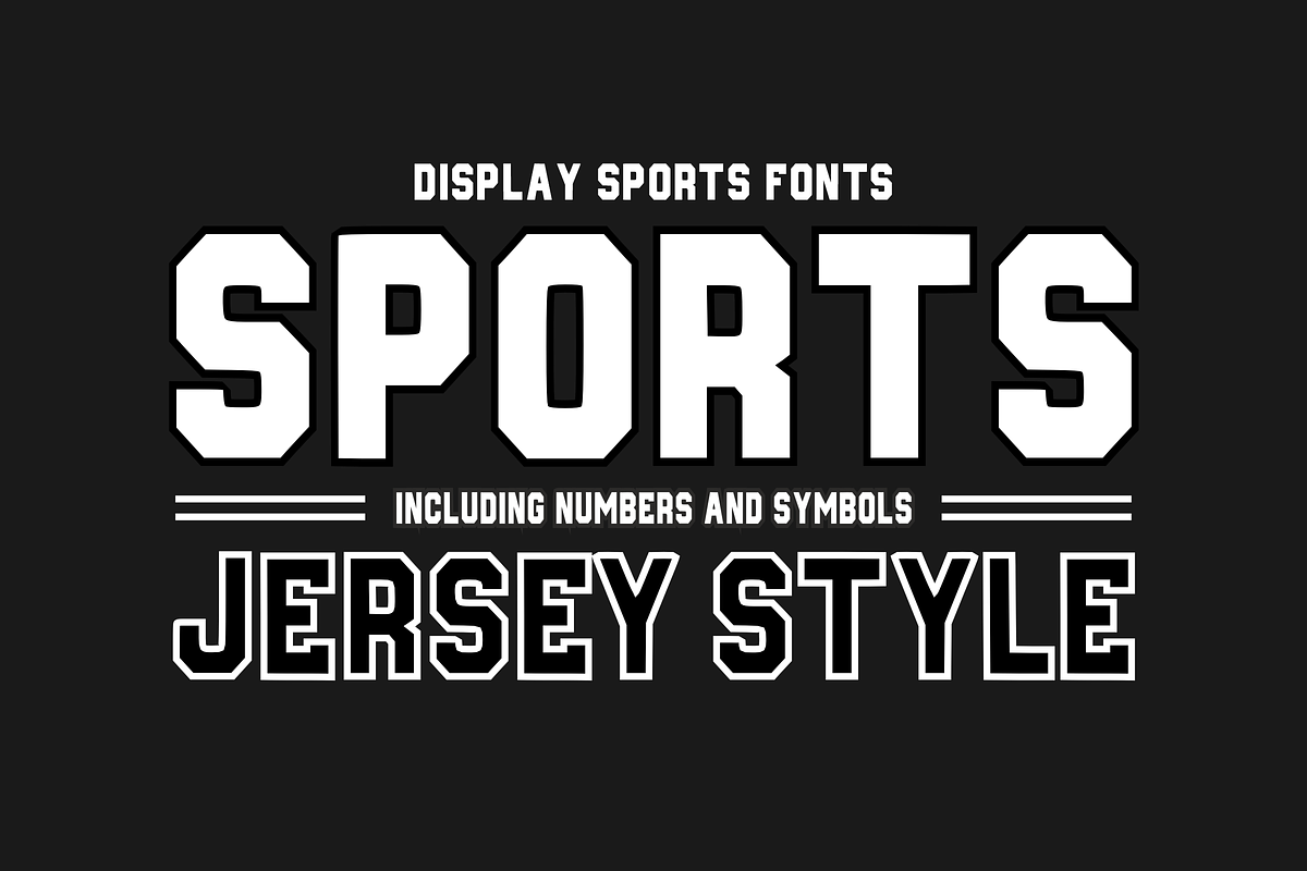 Sports Jersey Style - Varsity Font, a Slab Serif Font by KiddoGlyphs Studio (Photo 1 of 4)