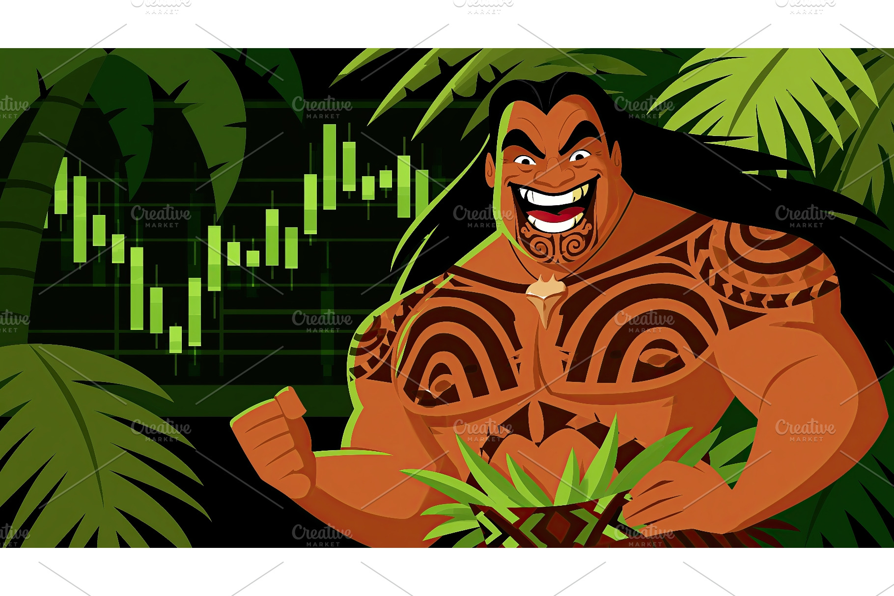 Powerful Maori financial trader in, a Business Photo by Lermont51