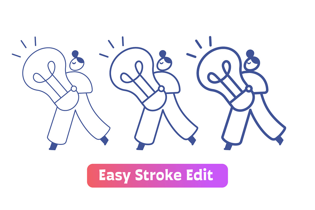 100+ Line People Editable Stroke, a Person Illustration by Vector_Art (Photo 4 of 29)