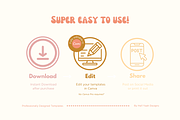 Retro Loyalty Cards Templates, a Business Card Template by Hell Yeah Designs (Thumbnail 2 of 4)