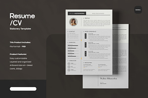 Resume/CV – Vol. 60, a Resume Template by kdadan.