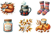 Autumn Chilly Morning Clipart, an Illustration by DreamArtGraphic (Thumbnail 3 of 4)