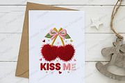 Kiss Me Embroidery PNG, an Illustration by Dream Creation (Thumbnail 3 of 5)