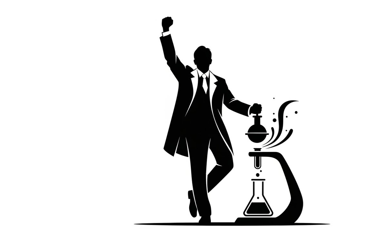 This Scientist Lab Silhouettes, an Illustration by Amazin_art (Photo 22 of 31)