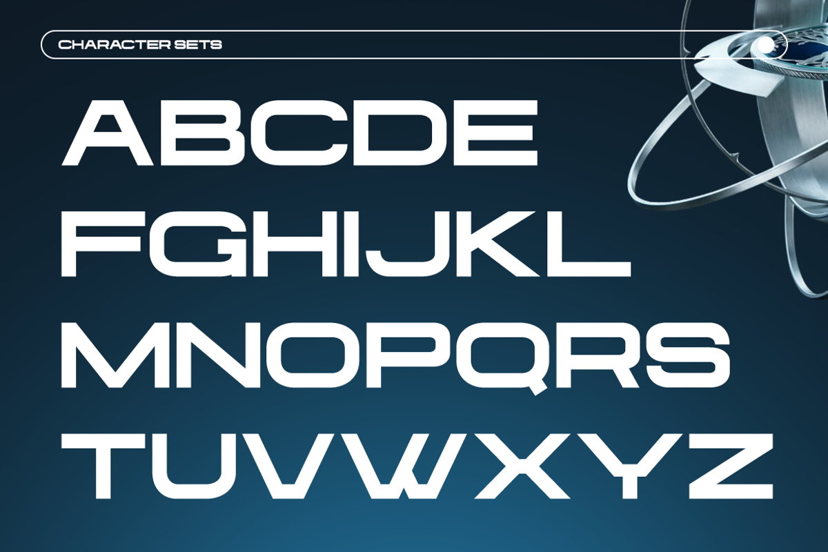 Orvexa Modern Futuristic Sci-Fi Font, a Sans Serif Font by Rasio Studio (Photo 2 of 10)