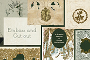 Embossed Papers, Frames and Collage, a Background Graphic by Laras Wonderland (Thumbnail 4 of 15)