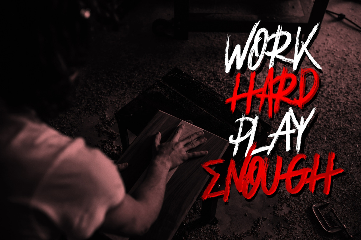 Rougher Brush Font preview 7