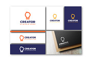 Set of Creator logo designs concept, a Branding & Logo Template by Lucky Creative (Thumbnail 2 of 5)