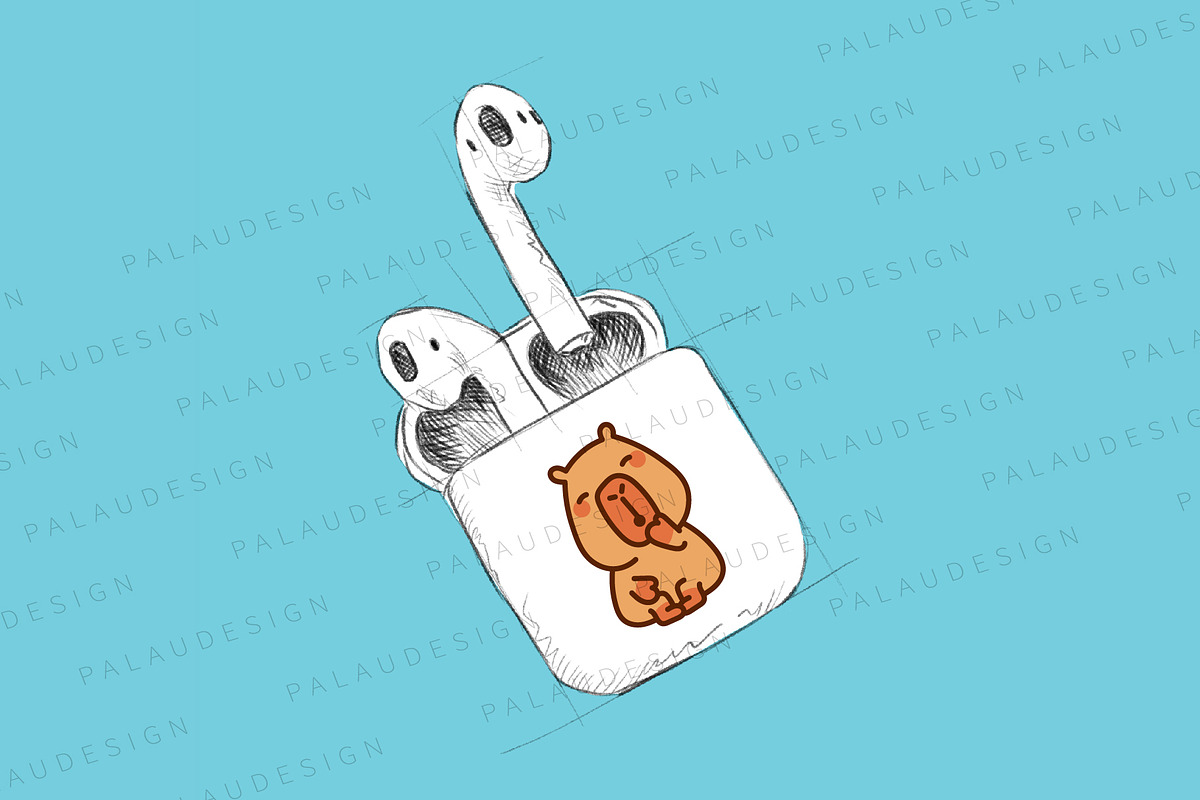 Cute Kawaii Capybara Character, an Animal Illustration by Palau (Photo 2 of 12)