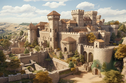 Fantasy landscape with medieval cast, a Photo by Iftikhar Alam