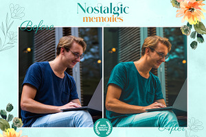 7 Nostalgic Cyan Lightroom Presets