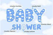 Cloudy - Cute Decorative Font, a Symbol Font by Kanink Studio (Thumbnail 2 of 15)