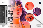 Portrait Brushes Pack for Procreate, a Brush Add-On by Spasibenko Art (Thumbnail 2 of 7)