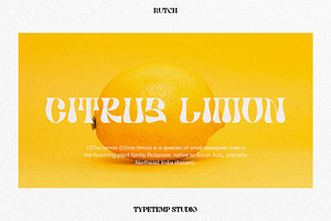 Rutch Display Font