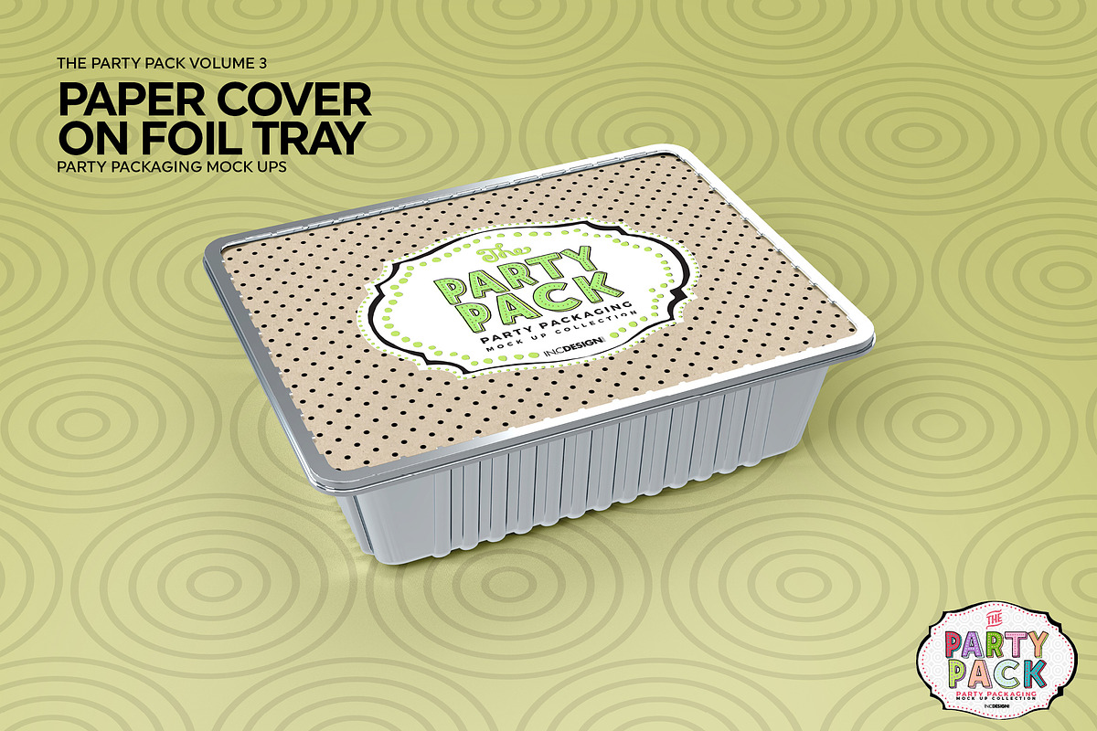 Cover on Foil TrayPackaging Mockup, a Cups & Container Mockup by INCDesign (Photo 4 of 6)